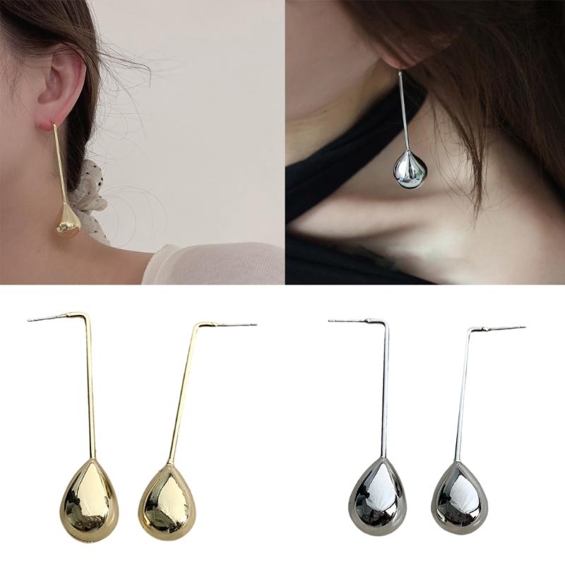 Fashionable Ear Studs Water Drop Earrings Formal Ear Jewelry Alloy Texture Comfortable Earrings Perfect for All Day Wear