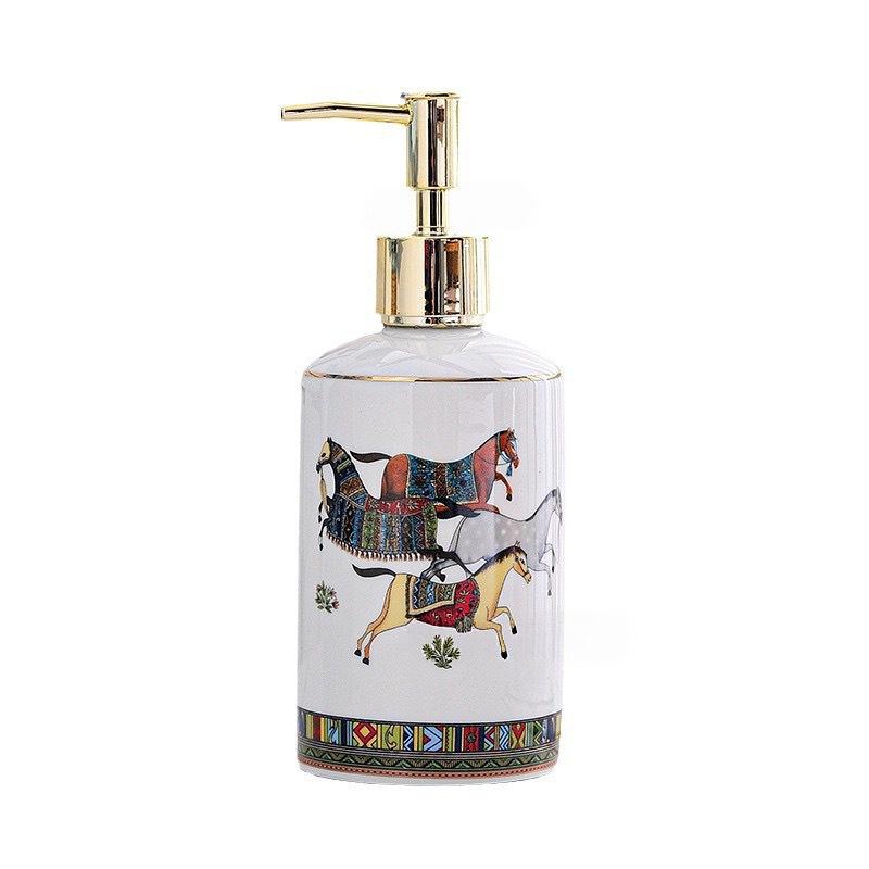 

High-End Ceramic Pump Bottle for Soap and Lotion
