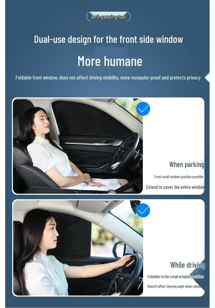 Chrysler 300C Car Sunshade: Sun Protection, Heat Insulation, Light Blocking, Privacy for Camping
