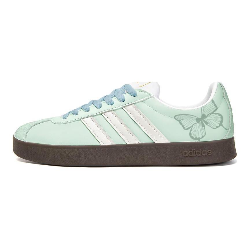 Adidas Neo VL Court 2.0 Slip Resistant Abrasion Resistant Low top Skateboard Shoes Unisex Green White Blue ID6015(Team354-)