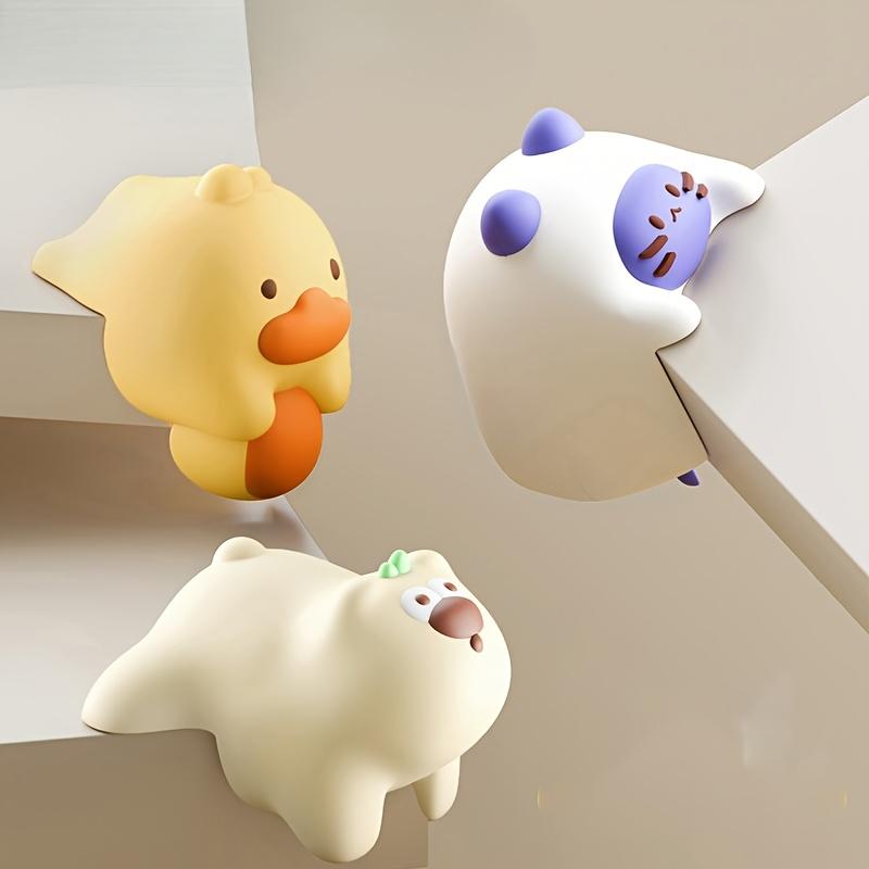 Baby Silicone Anti-Collision Corner Protectors, Soft Right-Angle Safety Guards for Table & Window Edges