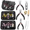 8Pcs Jewelry Needle Nose Pliers Side Cutter Jewellery Pliers Wire Cutter Round Nose Pliers Set Jewellery Making Tool