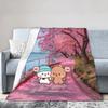 Warm BlanketKids Adult Camping Bubu & Dudu Hiking Throw Blanket  Flannel Bedspread For Couch Chair Sofa Bed Fluffy Sofa Cover