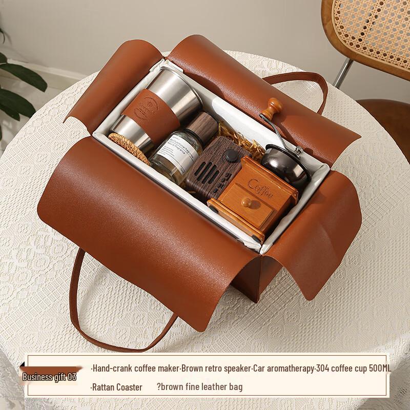 Ретро-сумка из кожи Vanaheimr Подарочный набор