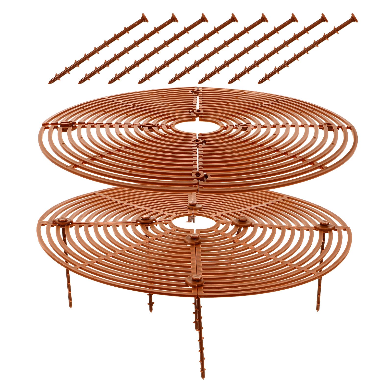 

NUOLUX Цветочный горшок Цветочный горшок Сетка для почвы 30 см Защитная сетка для цветочной почвы Защита почвы Круглый полый Кот и собака копают 2 Сетка кофейного цвета, Крышка,