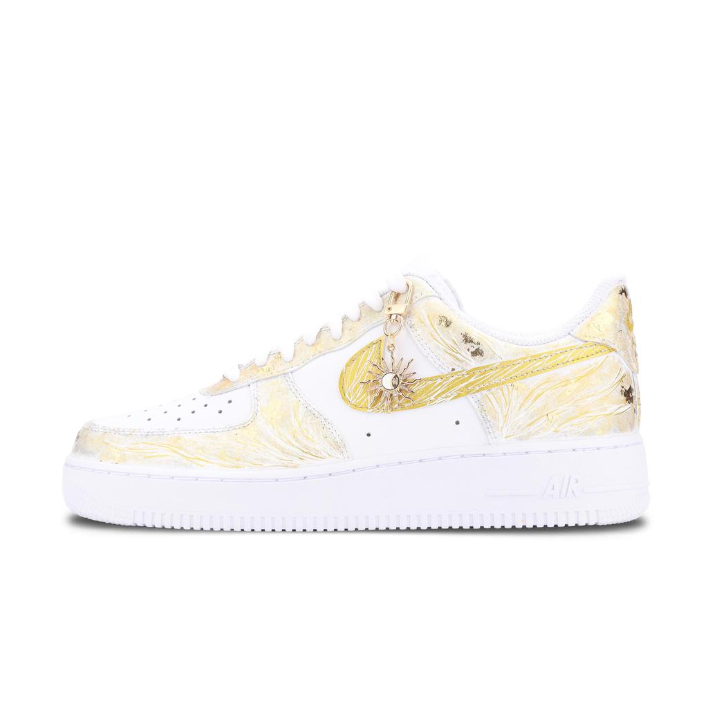 Nike Air Force 1 River Immersed Moon, Sun God Apollo Slip Resistant Abrasion Resistant Low top Skateboard Shoes Unisex CW2288-111(Team445-)