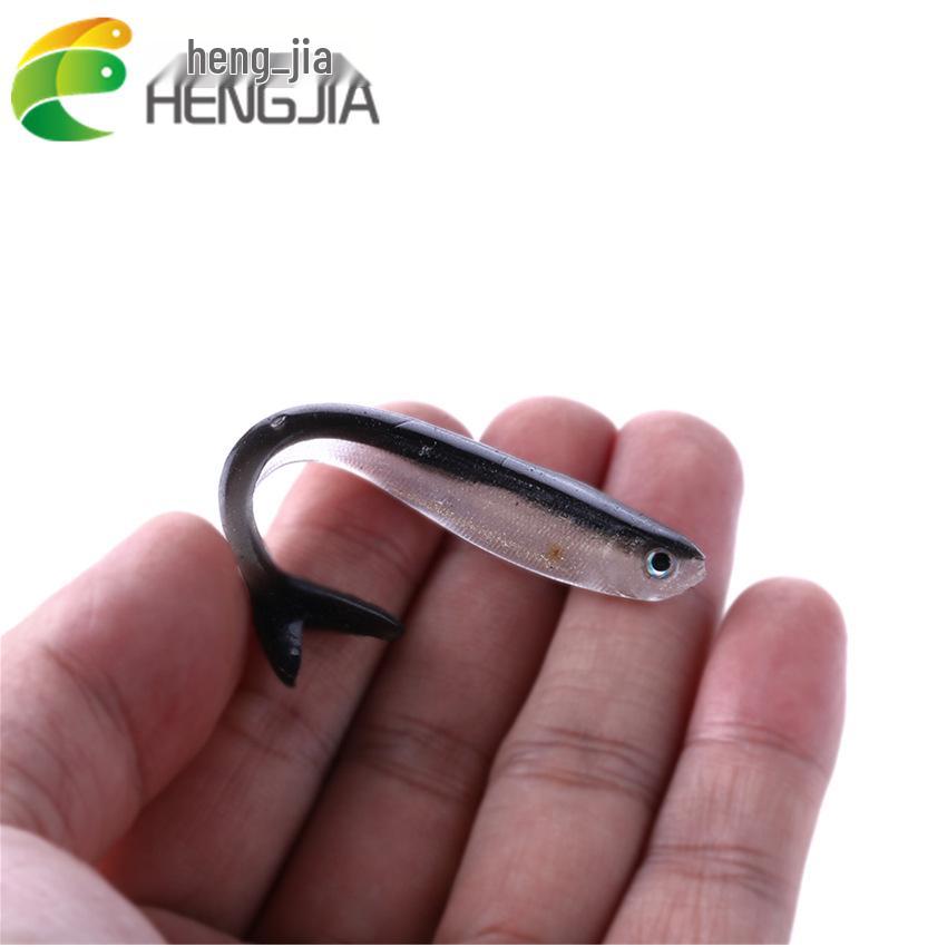 HENG JIA 10pcs Two-Color Soft Fish Lure 8cm/2g for Fishing