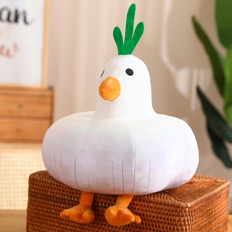 Creative Cainiao Throw Pillow Plush Toy Doll Garlic Bird Doll Home Sofa Pillow Cushion Girl Doll