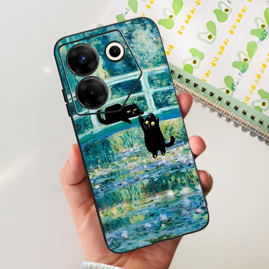 For Tecno Camon 20 Pro 5G Case Marble Cover For Tecno Camon 20 Bumper Soft Silicone Phone Cases For Camon20 Pro CK8n CK7n Fundas