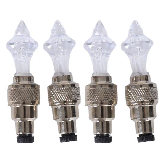 2/4ks Světlo na ventil duše jízdního kola Chytrý senzor LED Lampa na kolo pro noční jízdu Barevná Dekorativní lampa na ventil silničního nebo horského kola Příslušenství pro jízdní kola