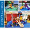 Indoor and Outdoor Playground Swing Set with Slide and Climbing Features for Kindergarten