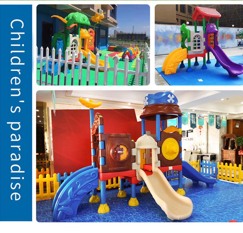 Indoor and Outdoor Playground Swing Set with Slide and Climbing Features for Kindergarten