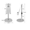 Adjustable Aluminum Alloy Desktop Phone Stand Smartphones Tablets Universal Height-Adjustable Metal Holder Black Rose