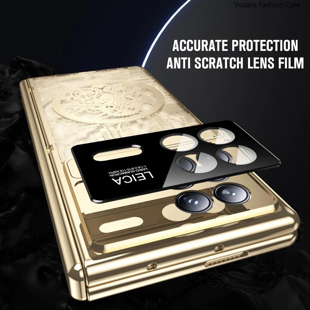 Luxury Kickstand Case for Xiaomi Mix Fold 3 Case Machine Plating Cover for Xiaomi Mix Fold 3 Hinge Case with Front Screen Film