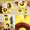 Sunflower Plush Pillow Decorative Cushion Car Backrest Office Chair Backrest Home Sofa Pillow 40cm