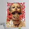 Newly Pop Rapper DDoja CCat Single Colorful Tapestry Wall Hanging Bohemian Wall Tapestries Mandala Wall Hanging Sheets