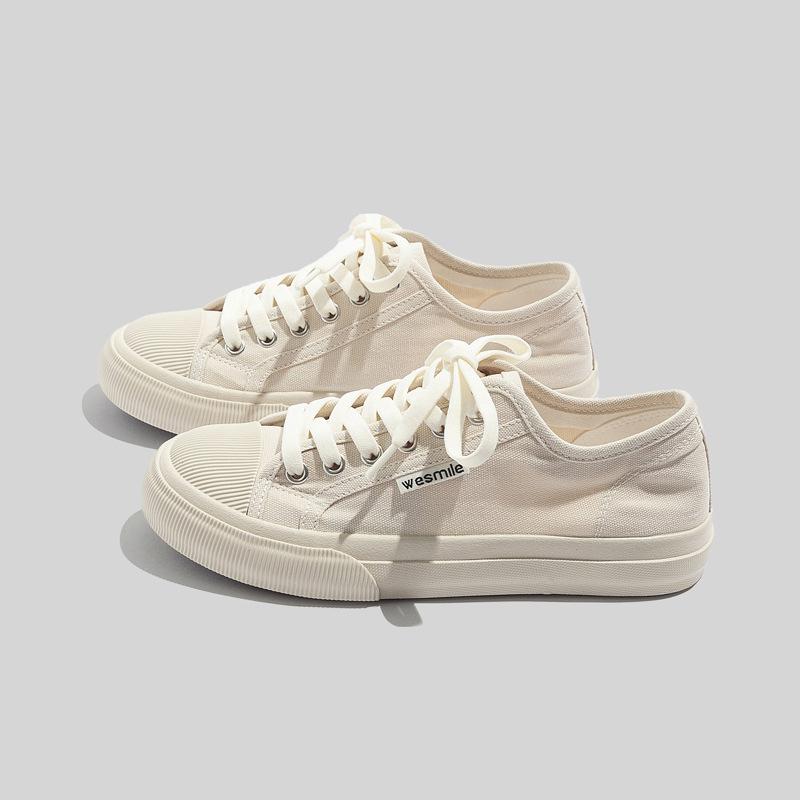 

Холщовые туфли, увеличивающие рост, Модная женская обувь, Универсальные белые туфли, Низкие кеды, Студенческая повседневная обувь 40