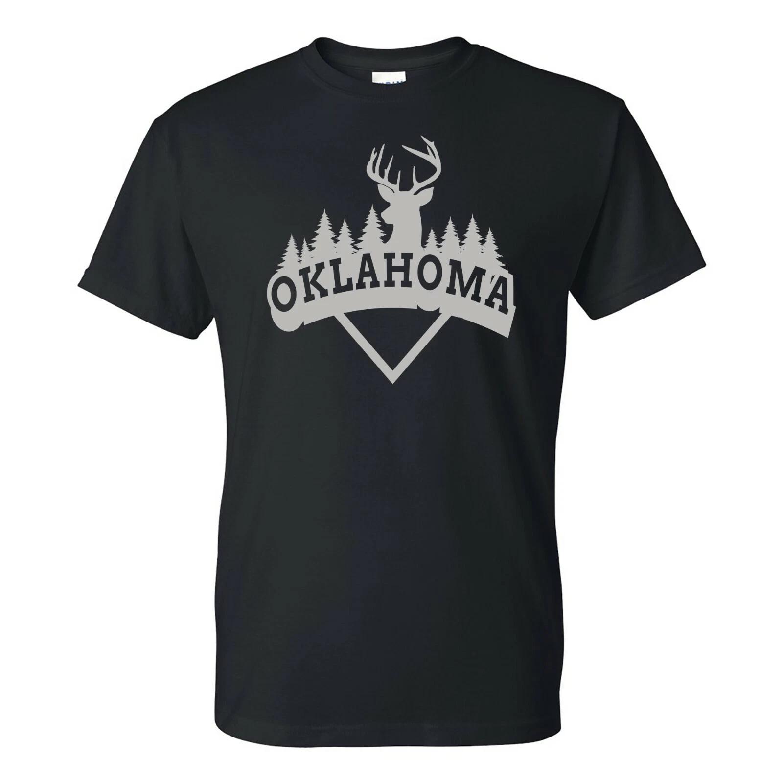 

Oklahoma Deer Arch - Hometown State Pride T Shirt - Black M
