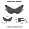 Luxury Brand Sports Punk Y2K Sunglasses UV400 Unisex One Piece Goggles for Cycling Hip Hop Shades