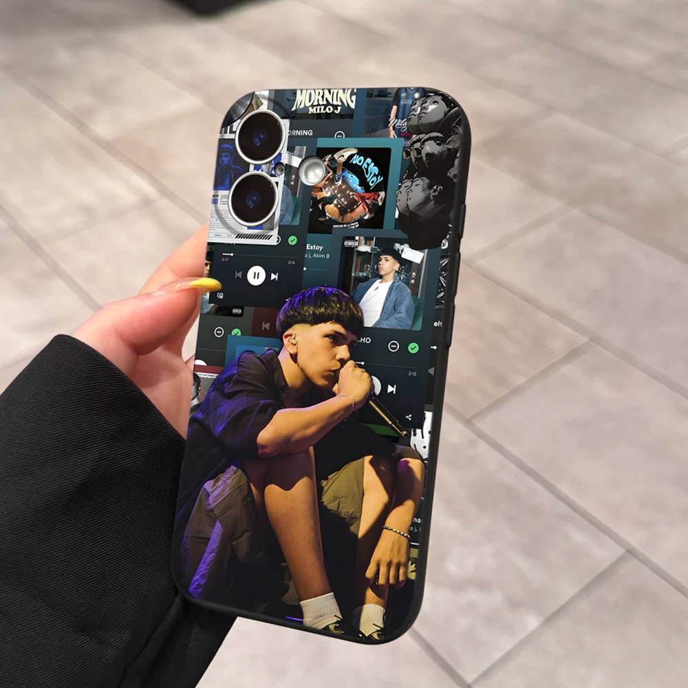 Singer M-Milo J Phone Case For IPhone 17 Air 16 15 14 Plus 13 12 Mini 11 Pro Max Black Cover