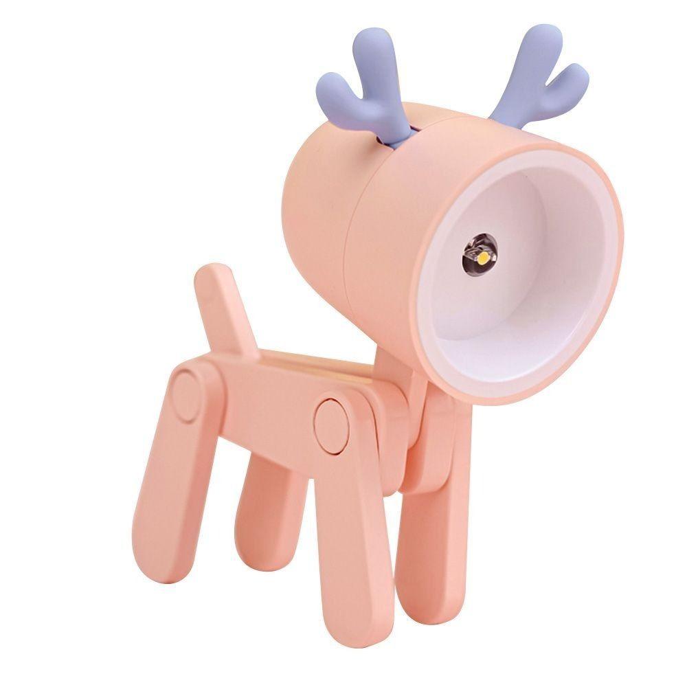 Gift Mini LED Night Light Portable Folding Cartoon Night Lamp Adjustable Table Lights Room Decor