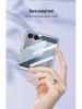 Samsung Z Flip7 Protective Case: Transparent Airbag Shell with Large Window