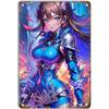 Fox Anime Pinup Girls Metal Tin Signs Wall Decoration Plaque Vintage Poster Iron Painting for Man Cave Home Cafe Garden Club Bar
