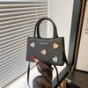 Pattern Heart Shaped Single Shoulder Crossbody Bag Handbag Women Fashion Gift
