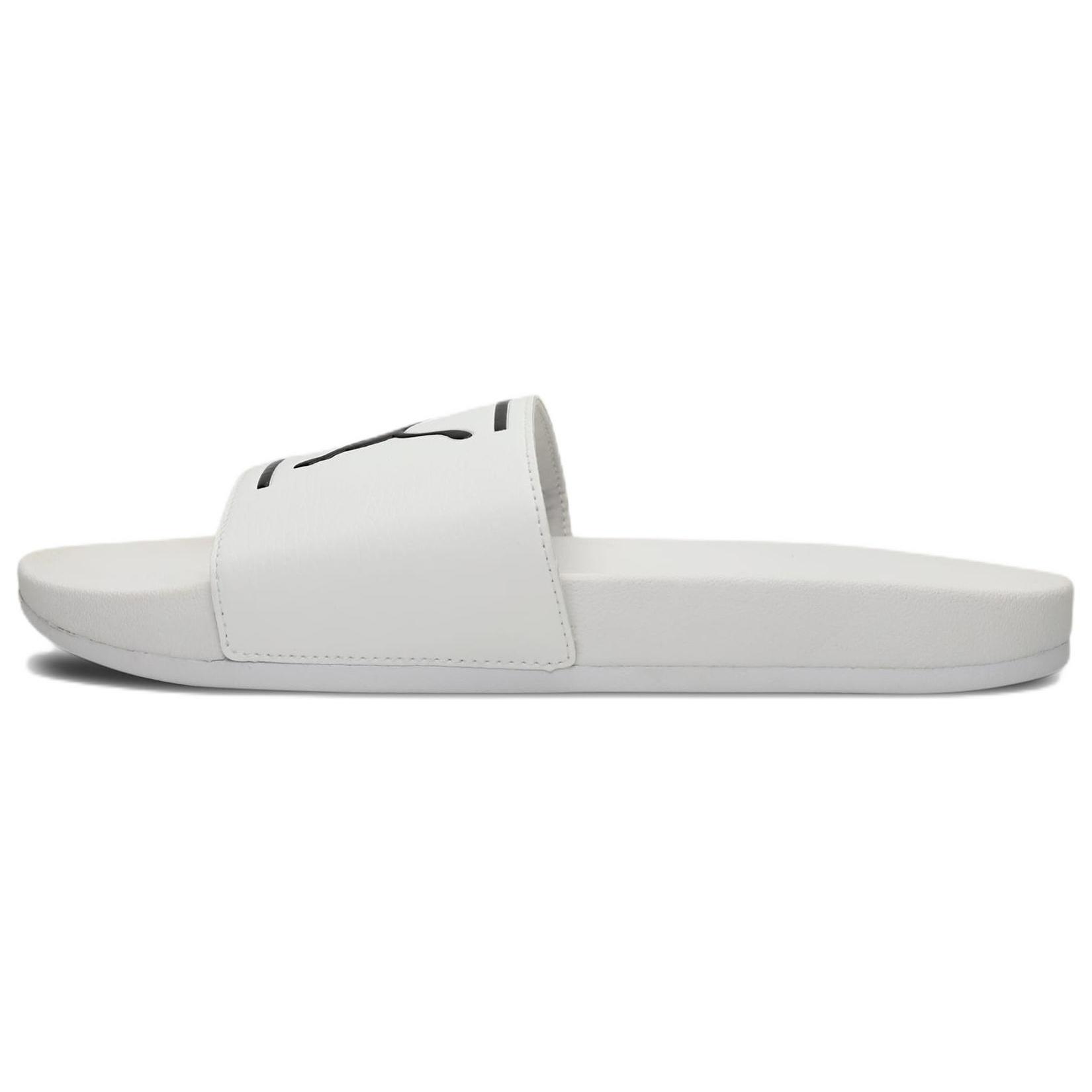 PUMA Leadcat Future Comfort Slide White Black Men s 380673-07 EU 38
