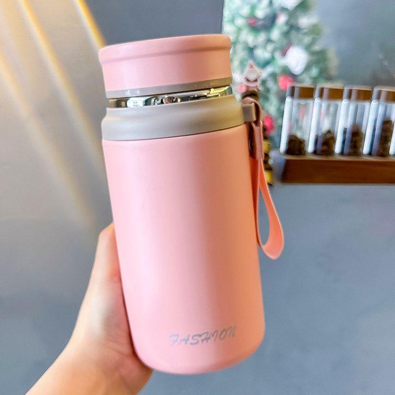 Capacity Thermos Cup 316 Stainless Steel Water Cup for Women, New 2023 Model with Tea Infuser, Portable Tea Brewing Cup for Men, Temperature Display