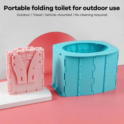 Faltbares Kinder-Reisetöpfchen Tragbare Auto-Toilette für Kleinkinder Zusammenklappbares Design Auslaufsichere Notfalltoilette für Camping Roadtrip