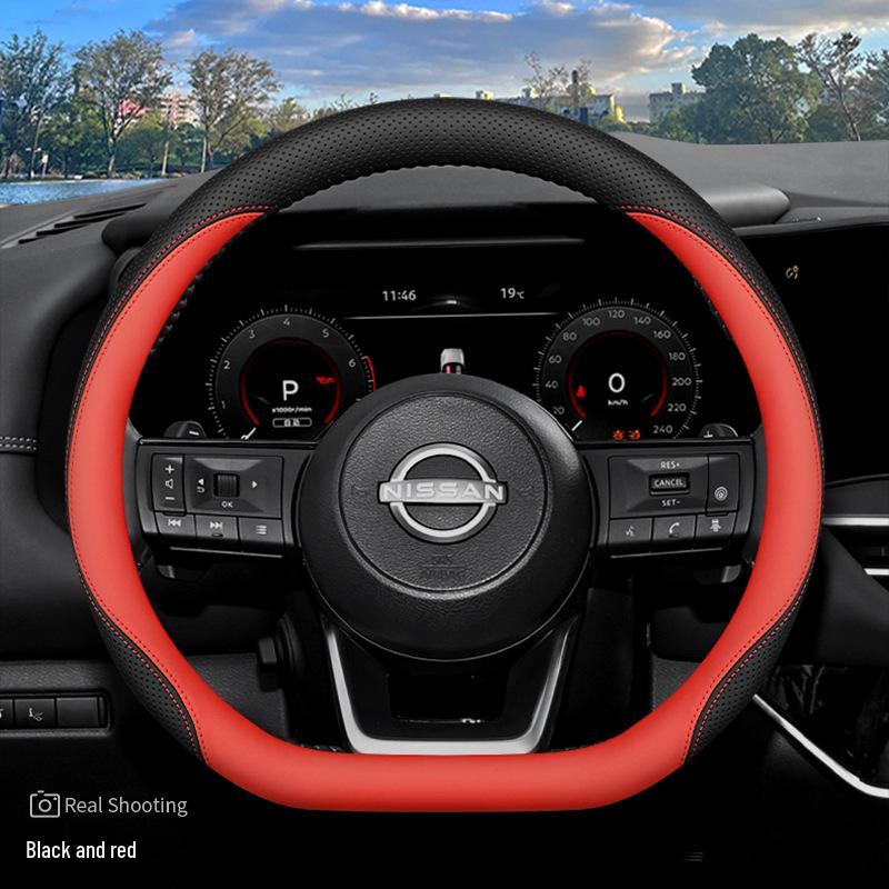 Ultra-Thin Non-Slip Steering Wheel Cover for 2024 Nissan Land Cruiser Interior Enhancement