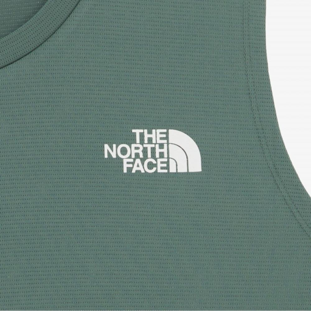 [north Face Official] Nt7vr02c Men S Tnf Run SleeveleSS Sea Pine