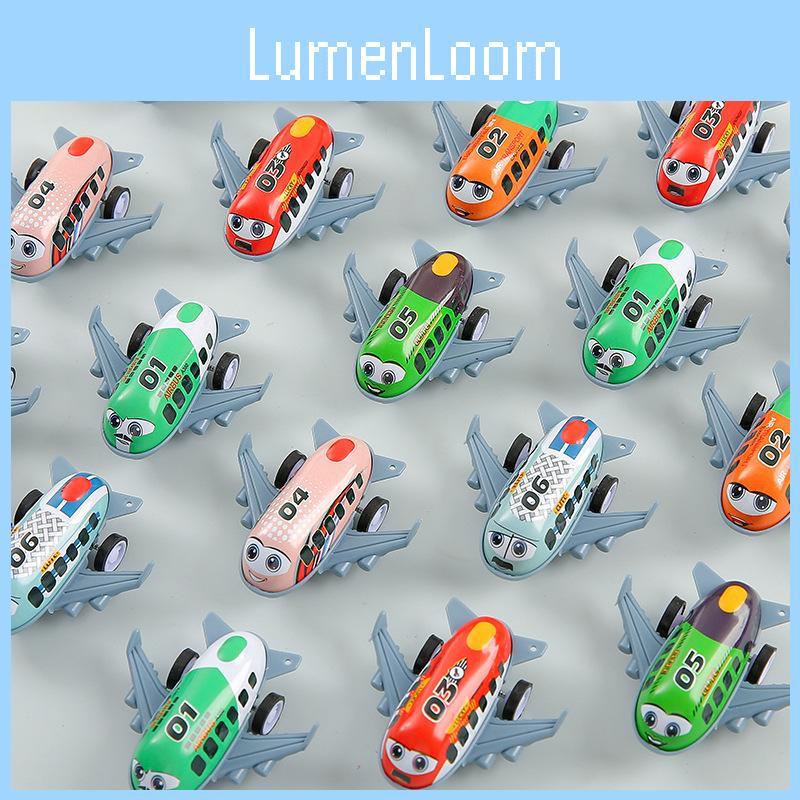 Simulation Mini Inertia Cartoon Airliner Children Toys For Childrens Interactive And Cognitive Play