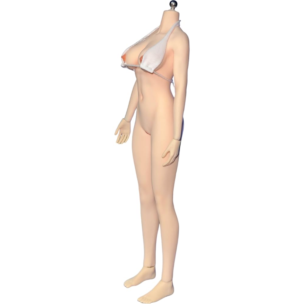 

AIEK Масштабная фигура Супергибкое бесшовное тело с грудью Женское тело с макияжем Без лобка Совместимо с S52A TBLeague 1/6 Модификация, Тело, + 2-отверстия чёрный