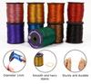 IBA Indianbeautifulart Lurex  Dori  Thread Embroidery  Dori  1mm Metallic  Multicolor  Cord 150 Meter Spool Pack Of 9 Metallic Tinsel Cord