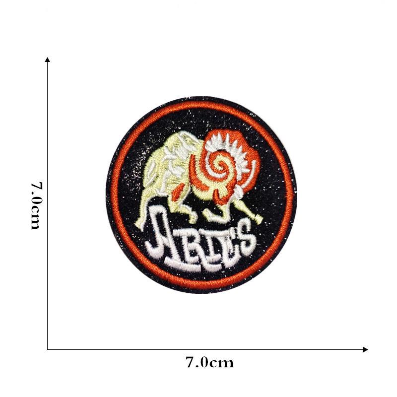 New Cartoon Constellation Embroidery Patch - Creative Round Design