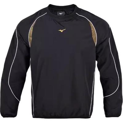 Mizuno Felpa Impermeabile Casual Felpa da Calcio Uomo felpe Nero Oro P2CE19Z178