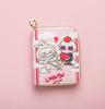 Labubu Small Wallet Girly Short Cute Folding Card Holder Student Small ID Wallet Coin Purse
