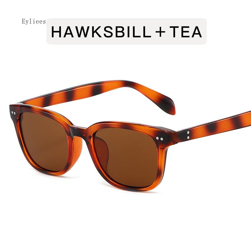 

New Ins Popular Fashion Square Candy Color Sunglasses Women Blue Vintage Rivets Men Shades UV400 Gafas