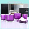 Elegant Acrylic Bathroom Five Piece Set With Creative Design For Wedding Gift And Modern Decor