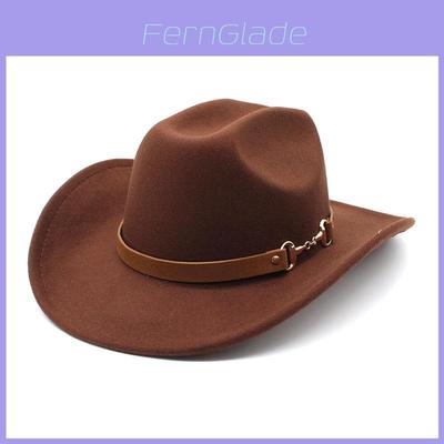 Traditional Tibetan Style Western Cowboy Hat With Wool Felt For Men And Women Summer Sun Protection
