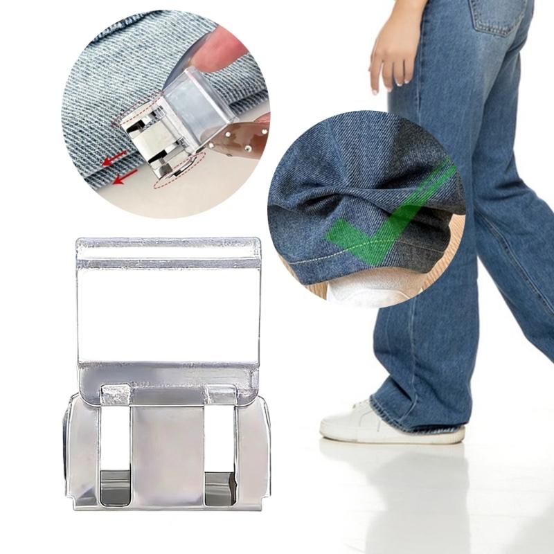 10Pcs Acrylic Pants Length Adjuster Clip Invisible Trouser Pants Shortener Clip for Jeans Pants Trousers to Make Shorter