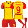 2324 RC Lens Hjemme Fotballdrakter Shorts Sokker Sett Ny Sesong Shorts Sokker Voksenstørrelser Antrekk