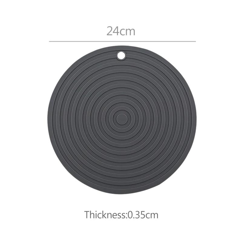 Kitchen Silicone Dish Pot Draining Mat Heat Resistant Tableware Thickened Cushion Pad Dinnerware Table Placemat Coaster