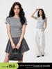 Off-the-Shoulder Spicy Girl Slimming T-shirt - Women's Short Sleeve Summer Top