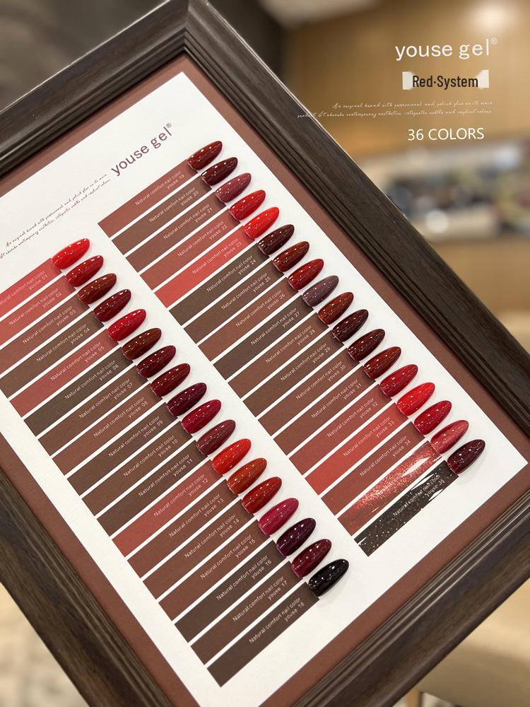 

Набор красных гель-лаков 36 цветов Осень/Зима 2024 – Трендовые новогодние оттенки