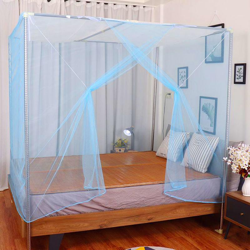 Mosquito Net White Mesh Camping Tent Square Foldable Summer Sleeping Bed Curtain Household Princess Lace Insect Canopy Dormitory
