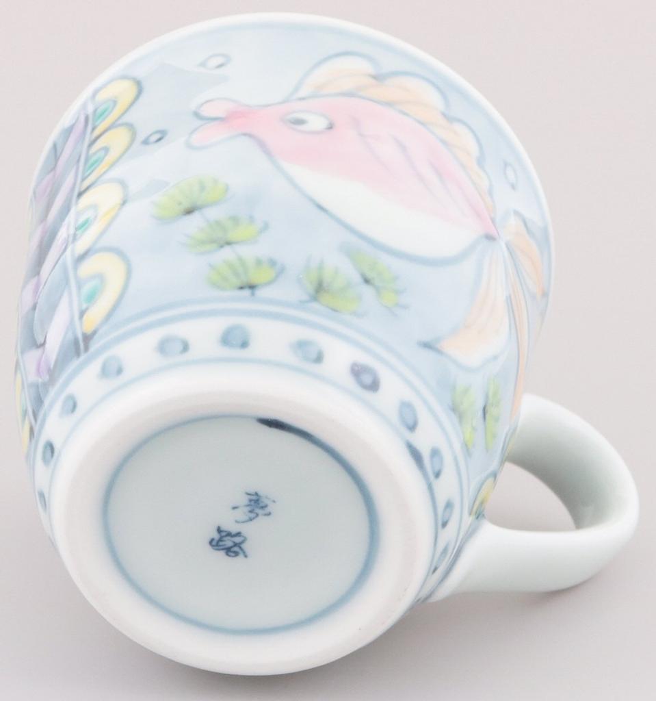 Hasami Ware Rinkurou Kiln Yumeji Mug Goldfish 009408C230