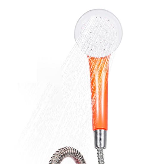 Přenosná kempingová sprchová pumpa USB dobíjecí venkovní kempování turistika mytí aut čištění domácích mazlíčků karavan cestování elektrická sprchová hlavice postřikovací pumpa